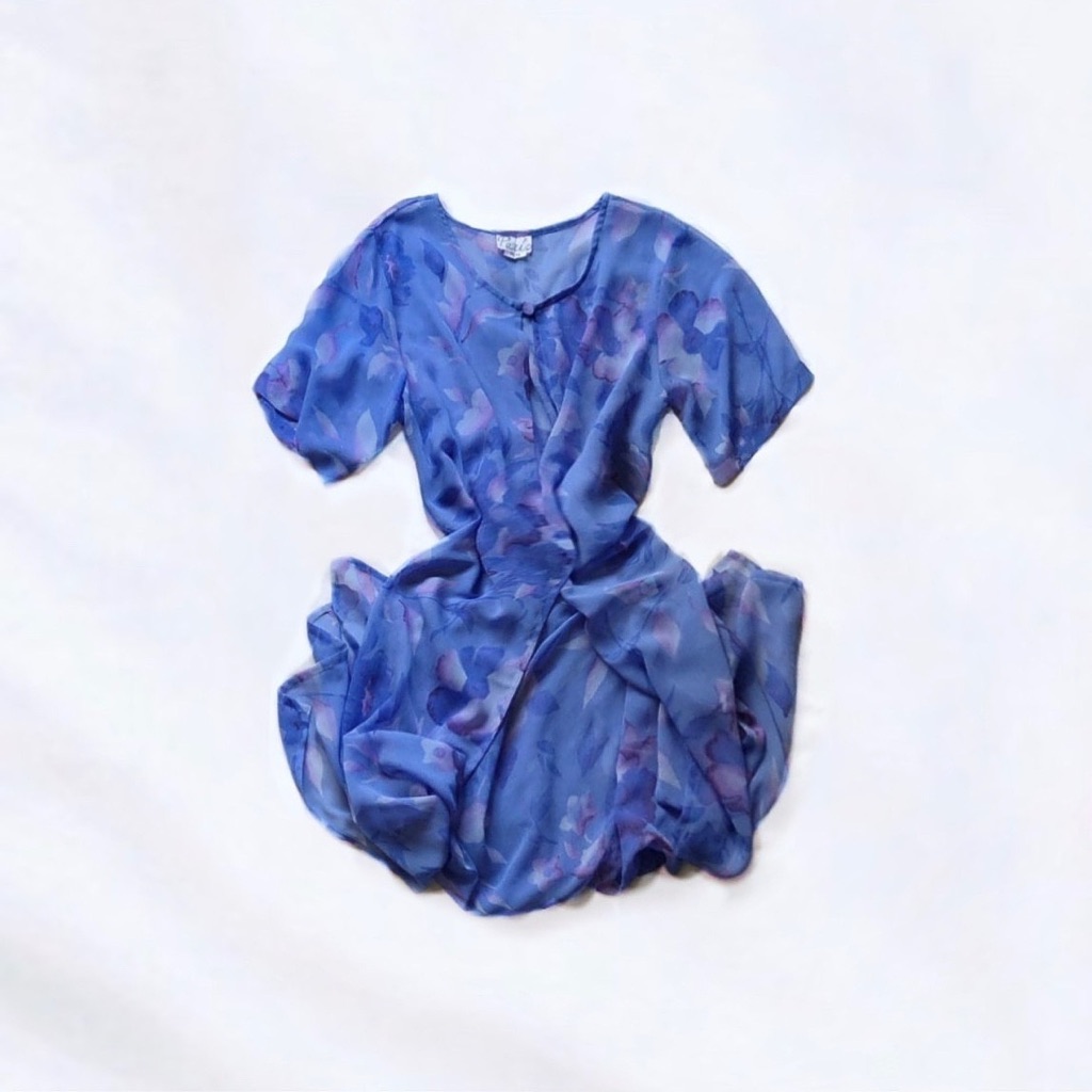Style De Paris Sheer Open Front Robe